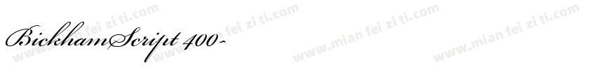 BickhamScript 400字体转换